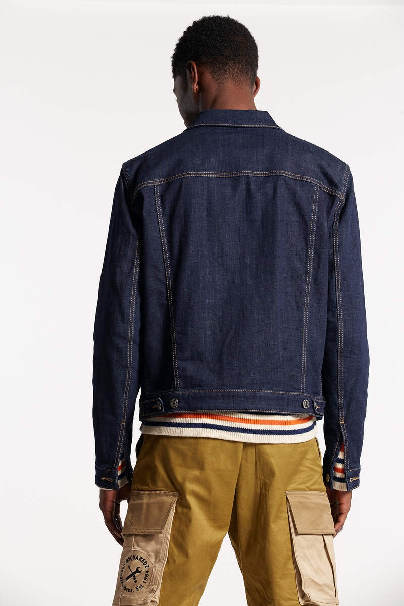 DSQUARED2 DARK RINSE WASH DAN JEAN JACKET outlook