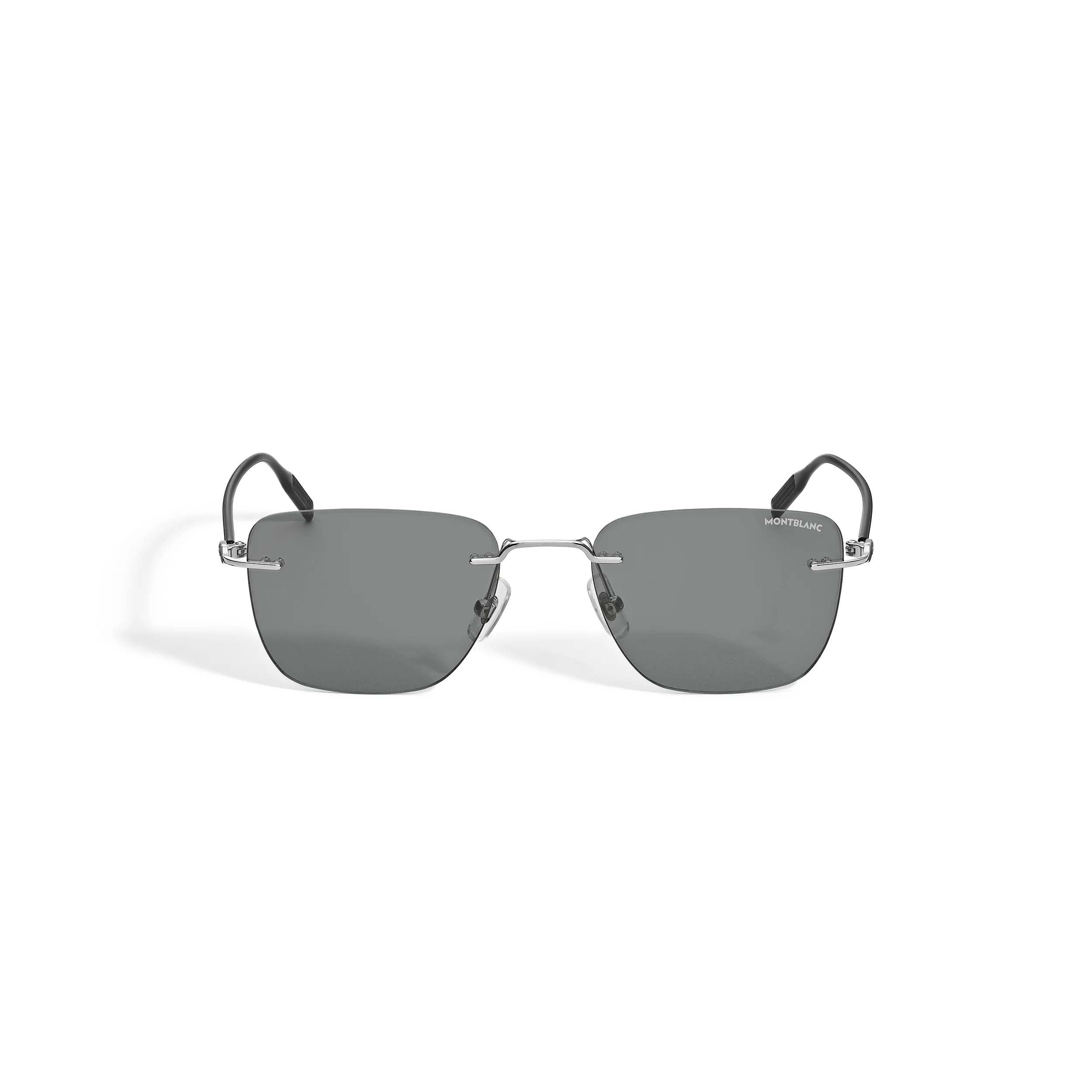 SQUARED SUNGLASSES WITH SILVER-COLORED METAL FRAME - 1