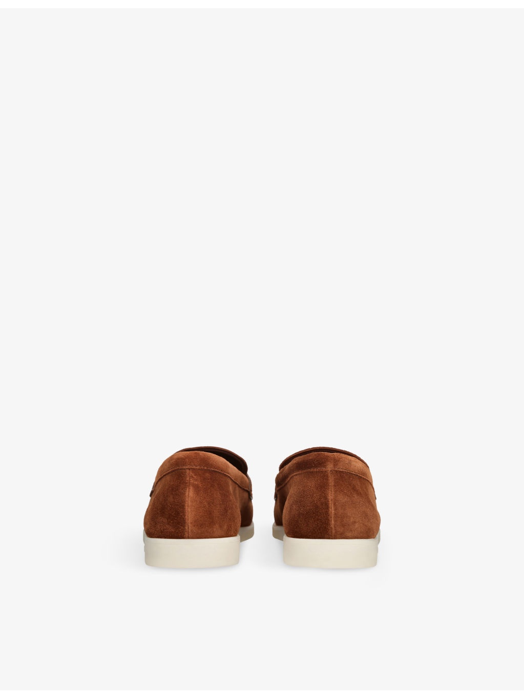 Saddle Penny Slip-On Suede Loafers - 4