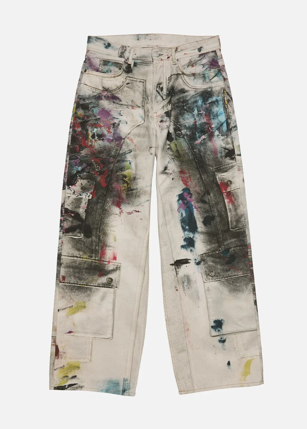White/Multi Loose Fit 1981 Jeans - 1