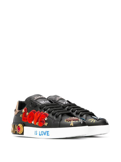 Dolce & Gabbana appliqué low top sneakers outlook