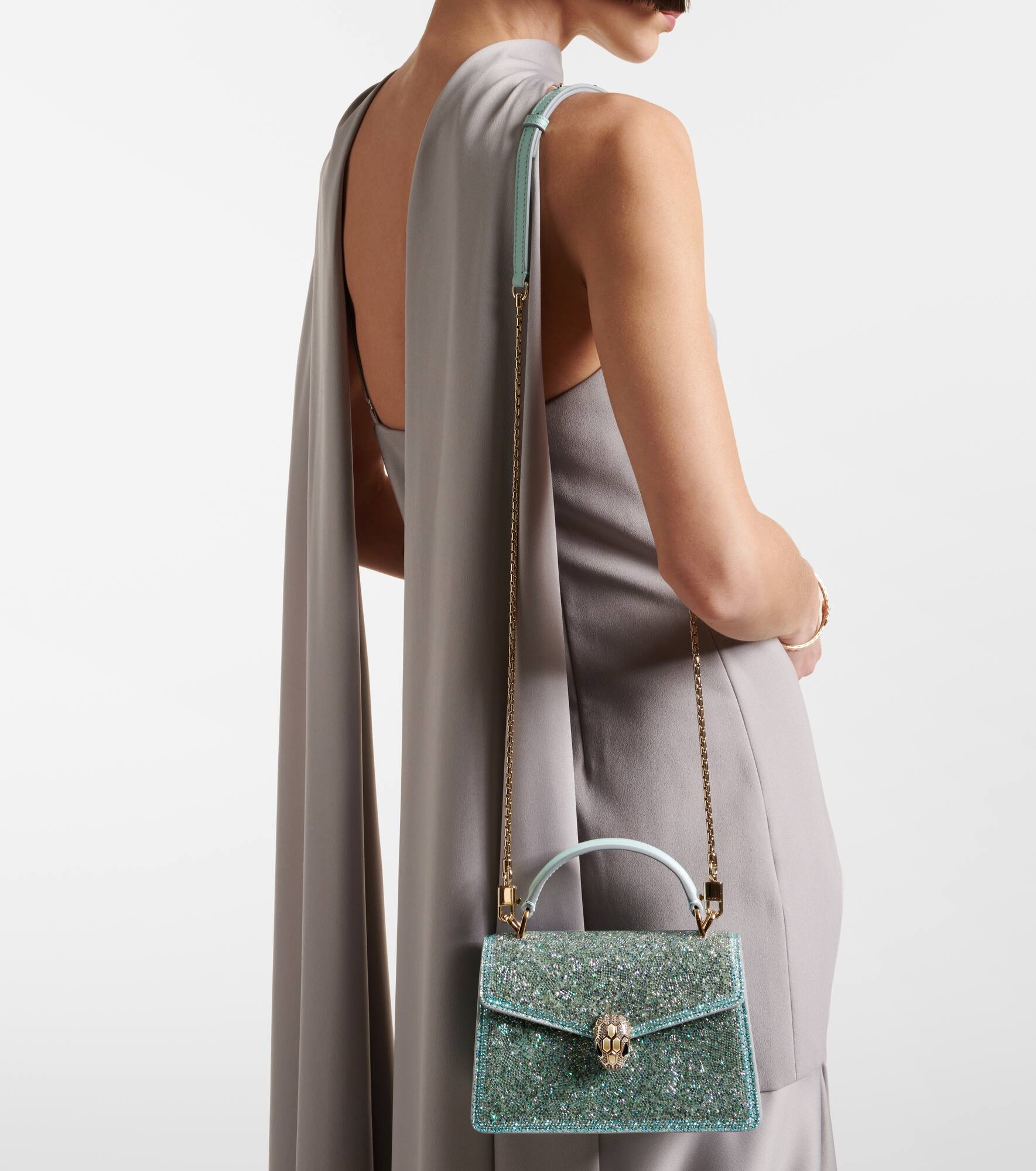Serpenti Forever Mini suede tote bag - 2
