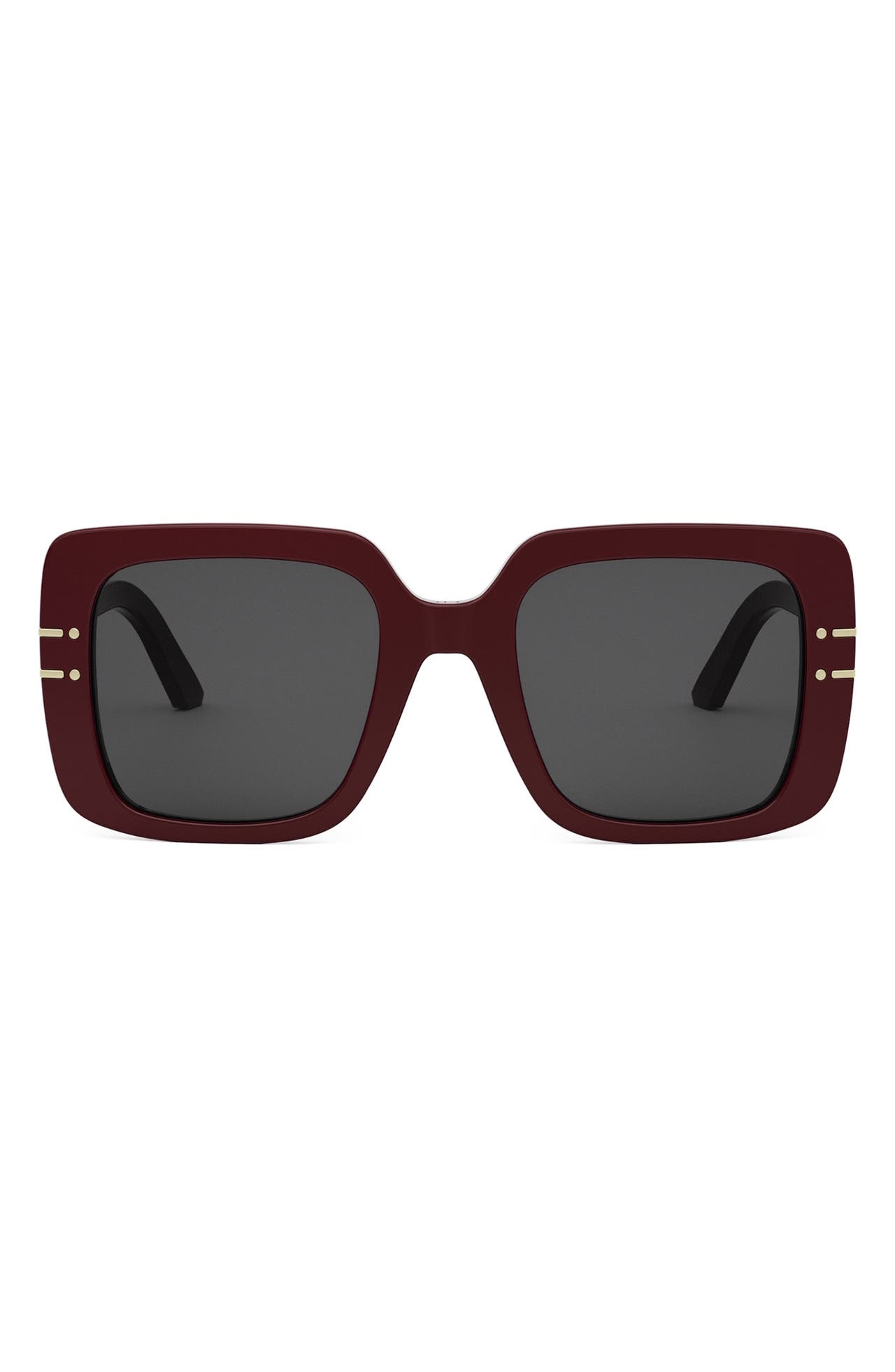 DIOR Signature S11I 54mm Square Sunglasses in Bordeaux/Other /Smoke at Nordstrom - 1