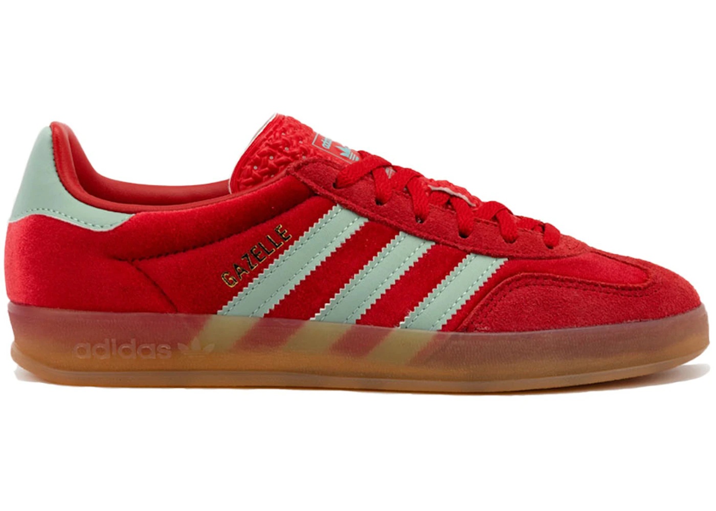 adidas Gazelle Indoor Better Scarlet Hazy Green (Women's) - 1