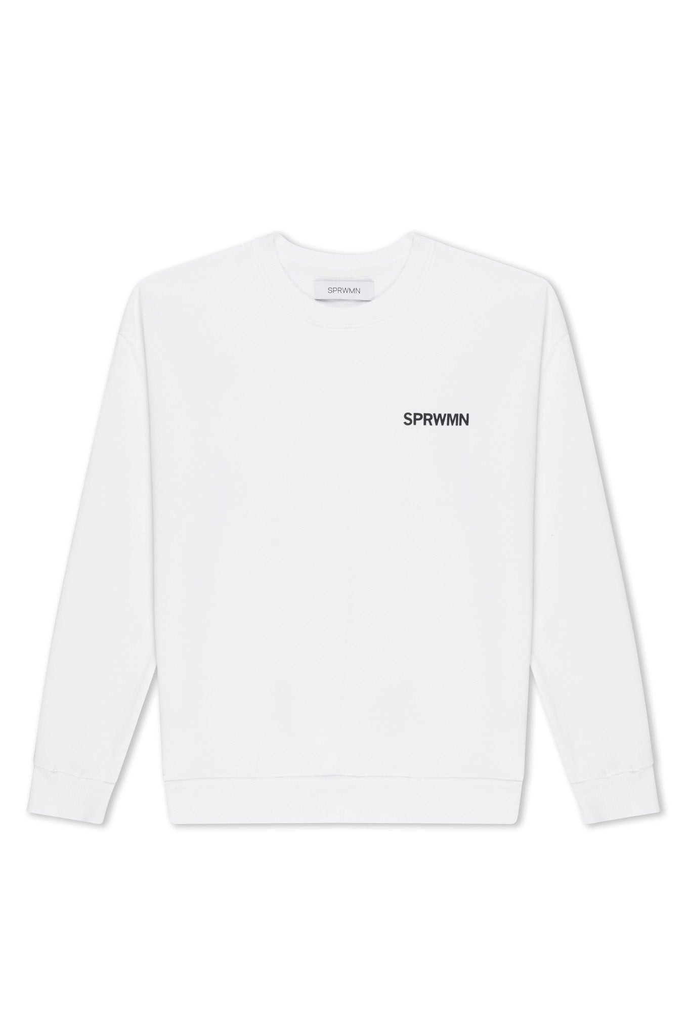OPTIC WHITE COTTON LOGO SWEATSHIRT - 5