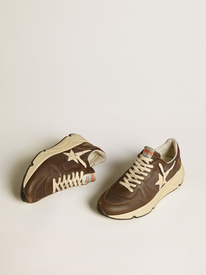 Golden Goose Running Sole in nylon and leather with TPU star and nubuck heel tab outlook