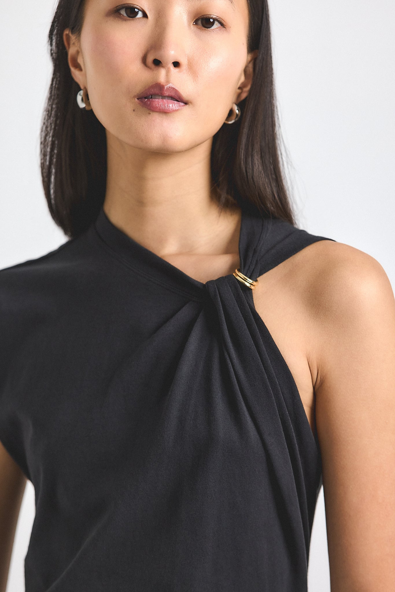 EVELISE ASSYMMETRIC EMBELLISHED TWIST DRESS - 2