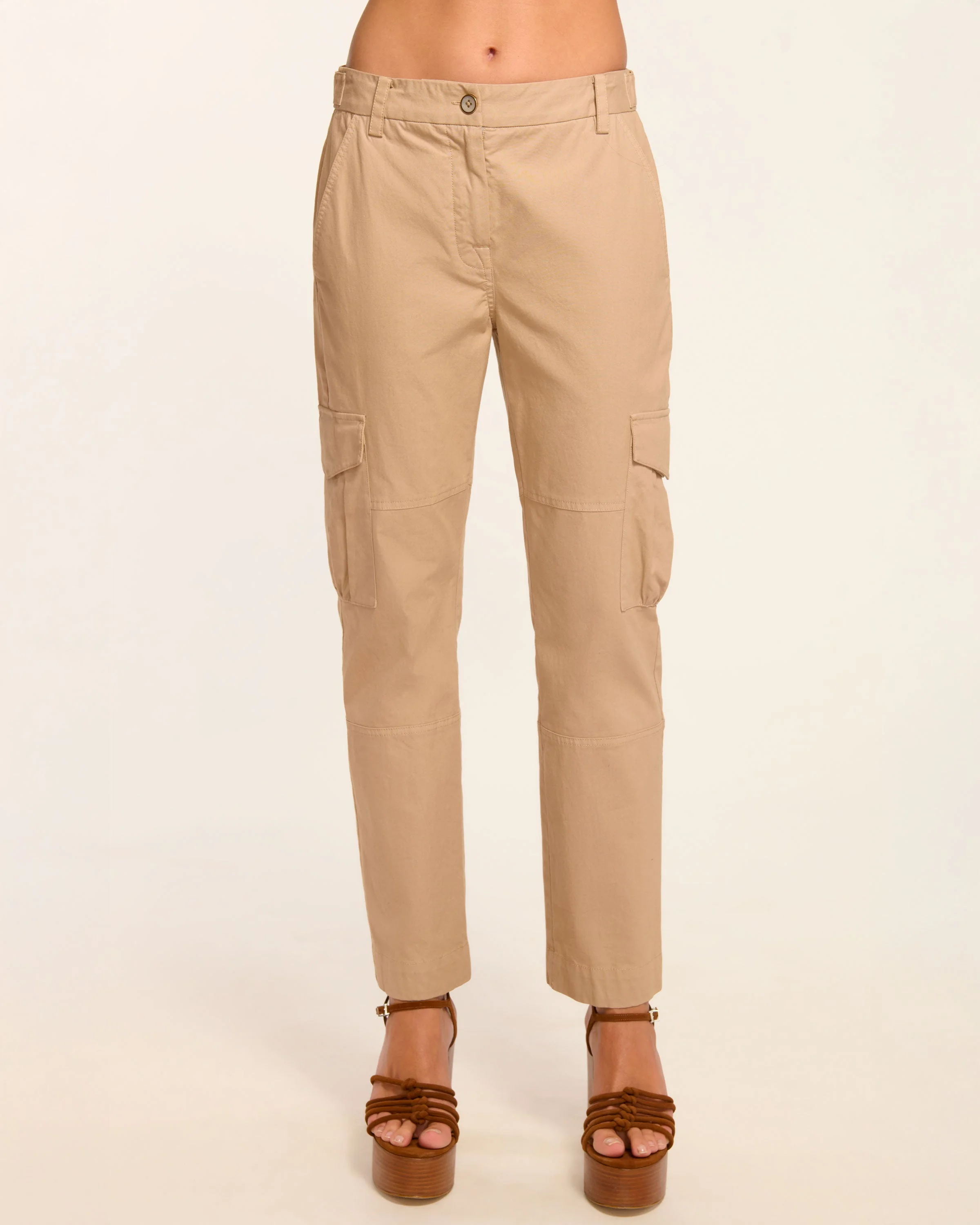 Isabelle Canvas Ankle Length Pant - 1