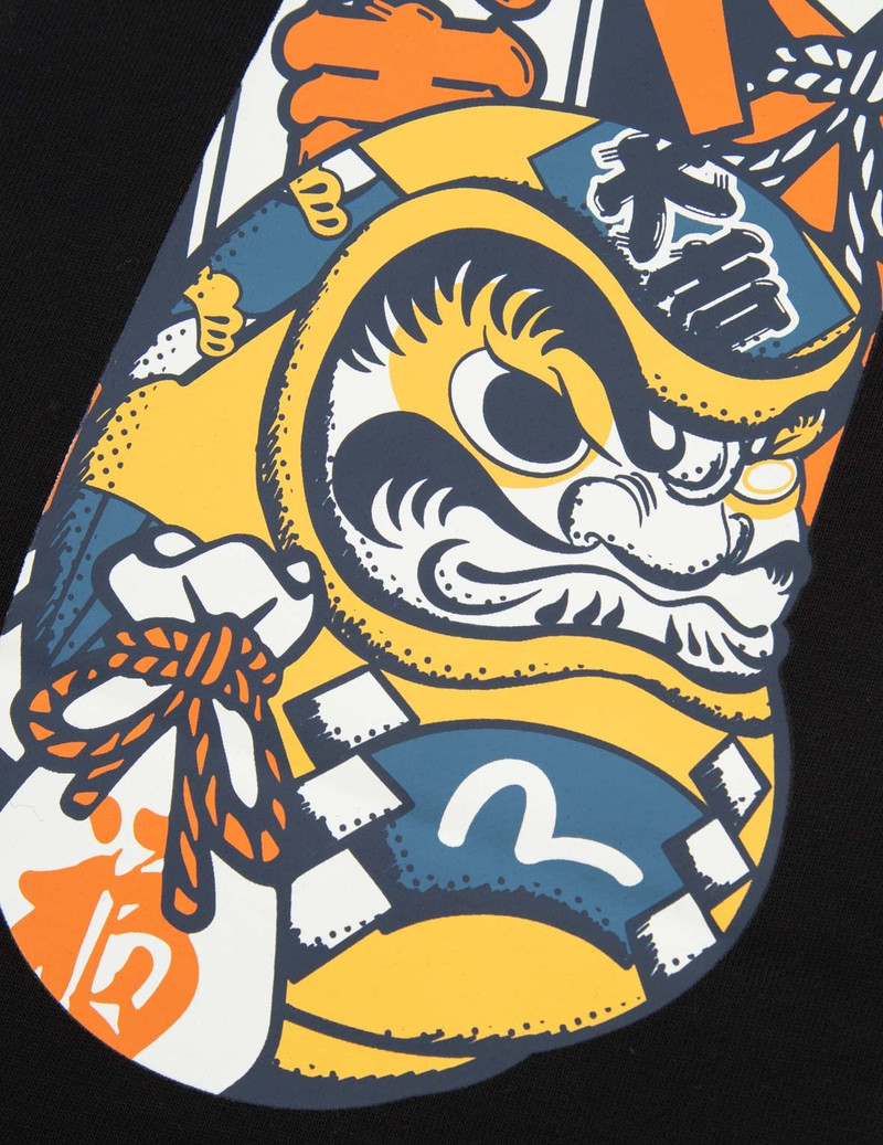 EVISU SQUAD DAICOCK PRINT WITH FORTUNE CAT EMBROIDERY SWEATPANTS 10