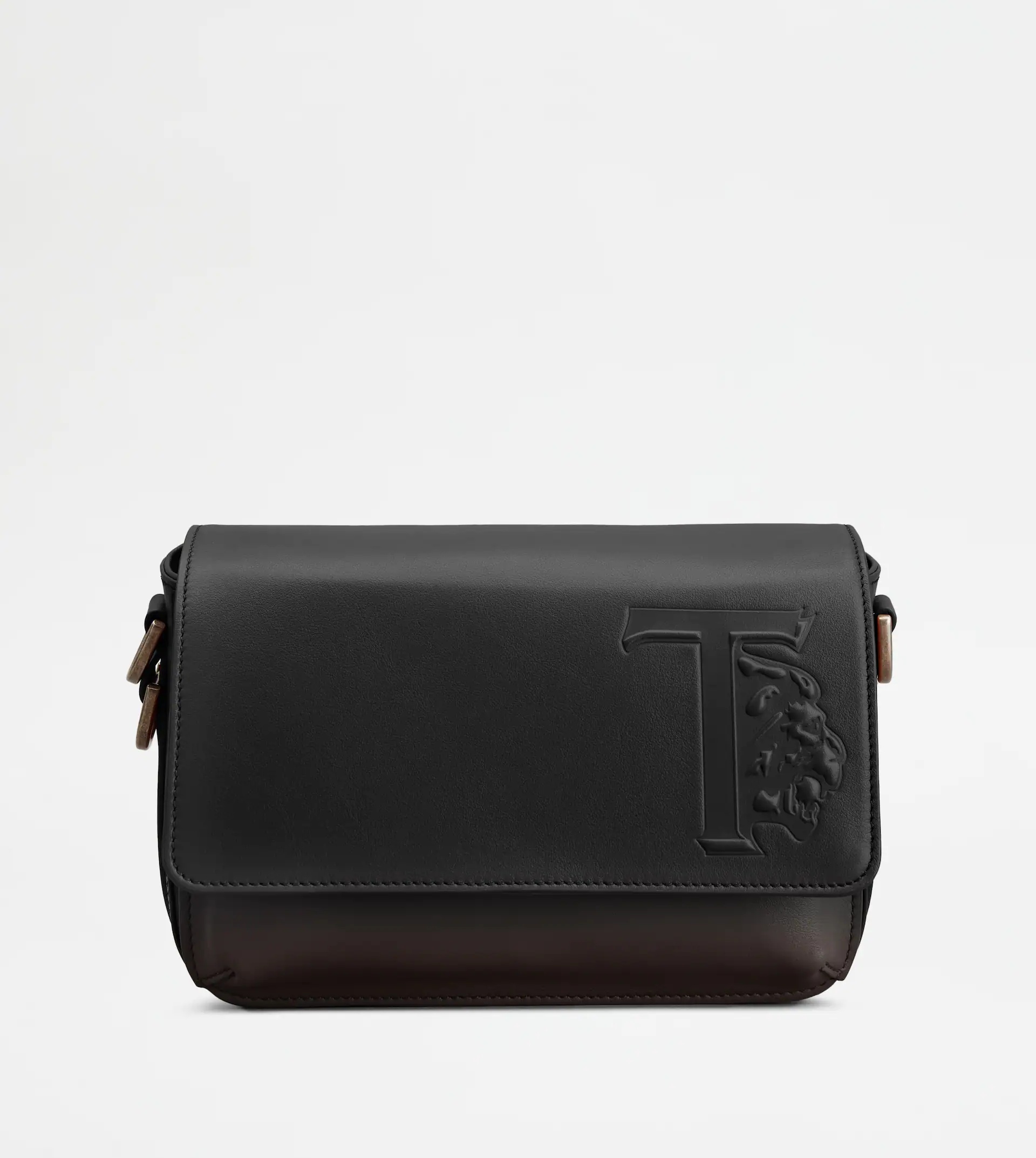 TOD'S CROSSBODY BAG IN LEATHER SMALL - BLACK - 1