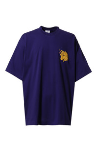 VETEMENTS GLITTER UNICORN T-SHIRT / MIDNIGHT BLU
