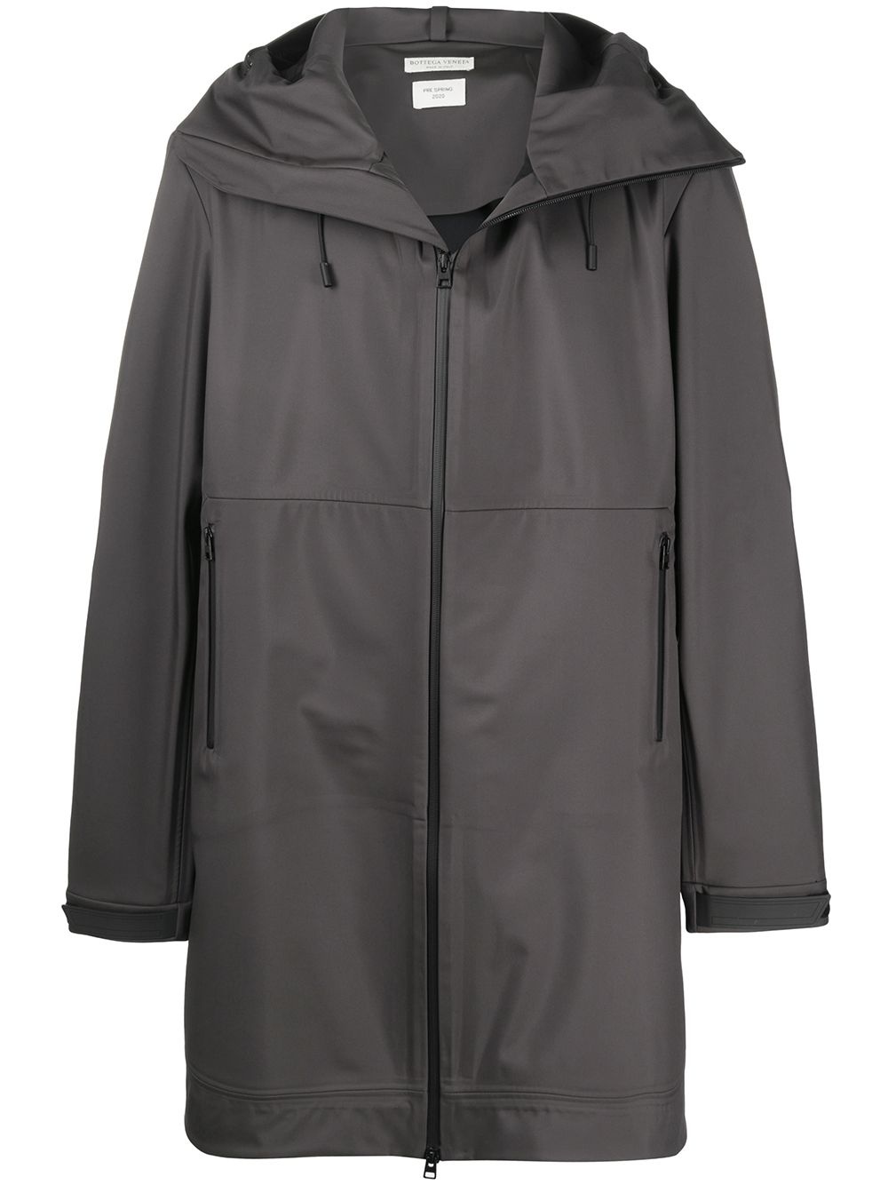 technical hooded coat - 1