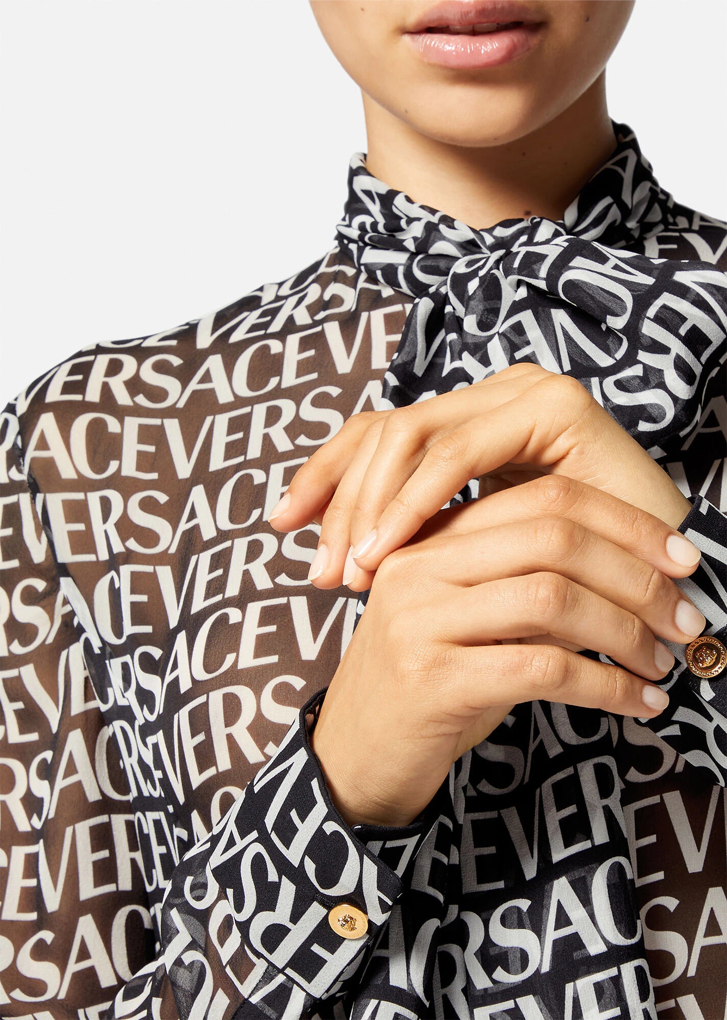 Versace Allover Midi Shirt Dress - 5