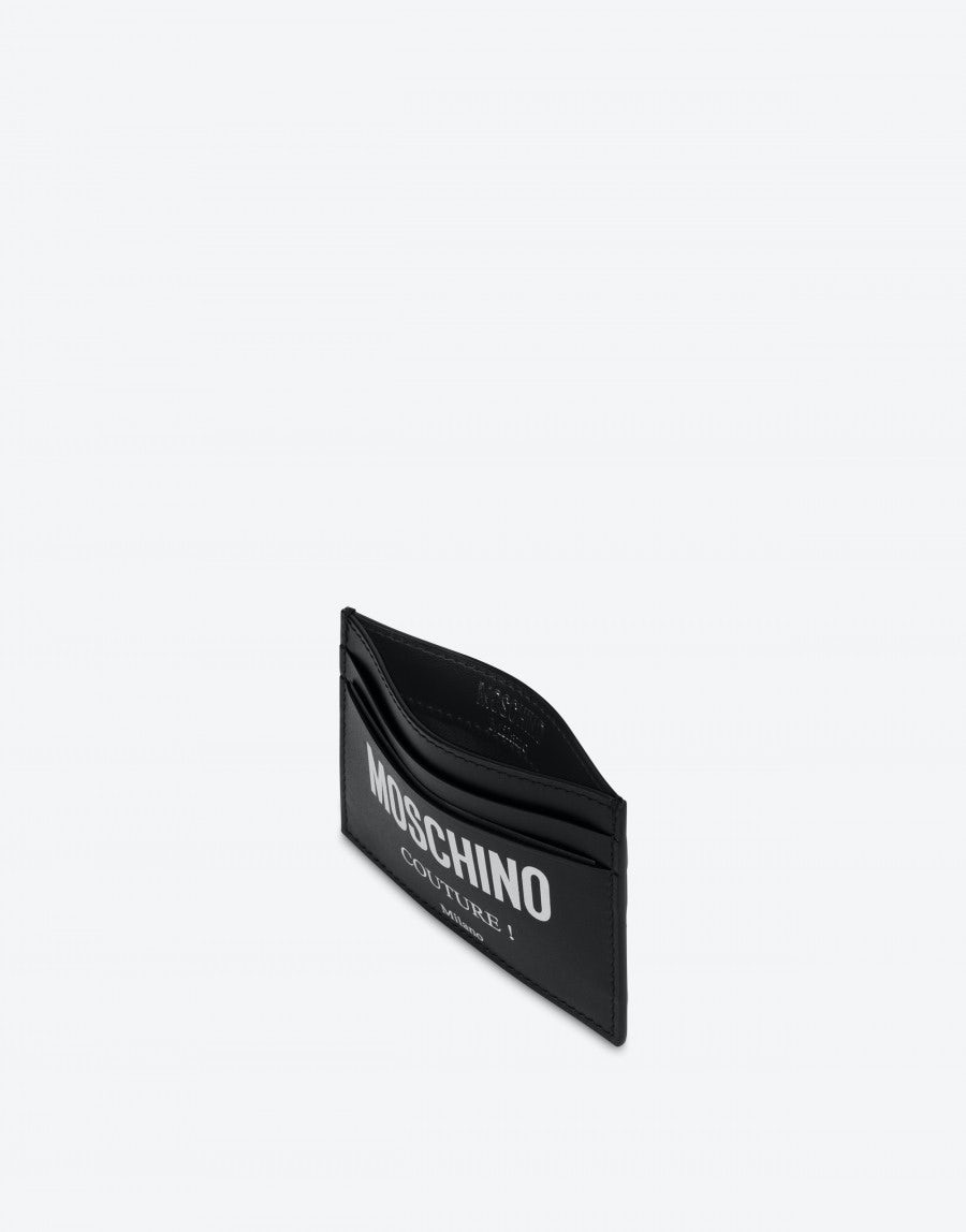 MOSCHINO COUTURE LEATHER CARD CASE - 3