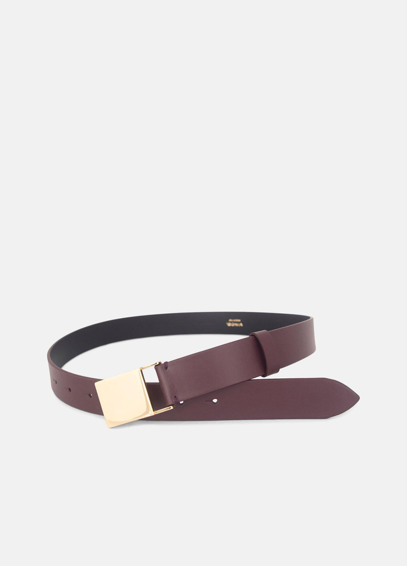 Vince Women's 30mm Plaque Leather Belt outlook
