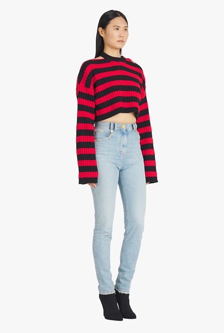 Black and red nautical sweater - 7