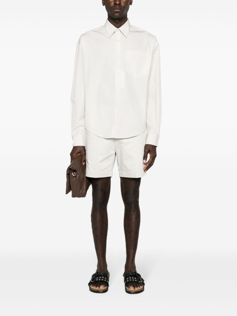 AMI Paris Ami de Coeur-embroidered poplin shirt outlook