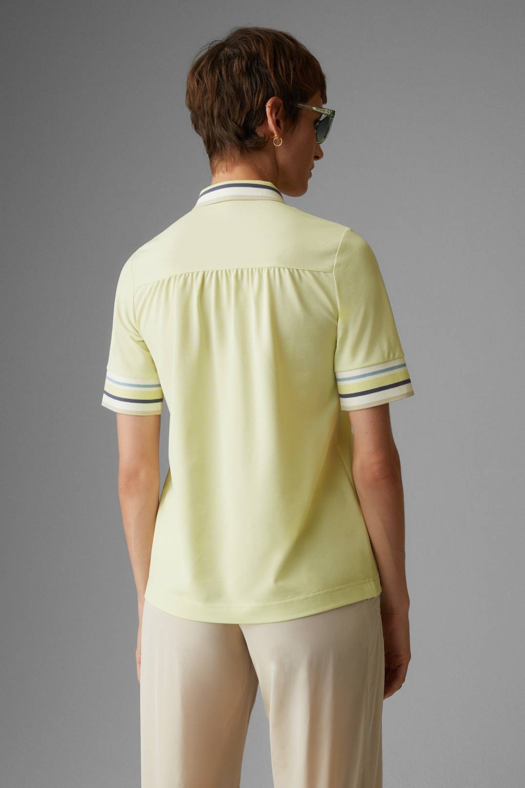 ZOFIE POLO SHIRT IN PASTEL YELLOW - 3