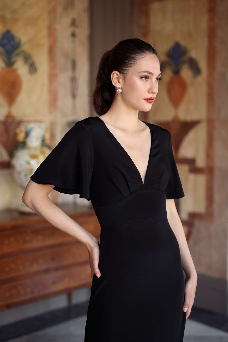 Coralie Evening Dress Open back 11