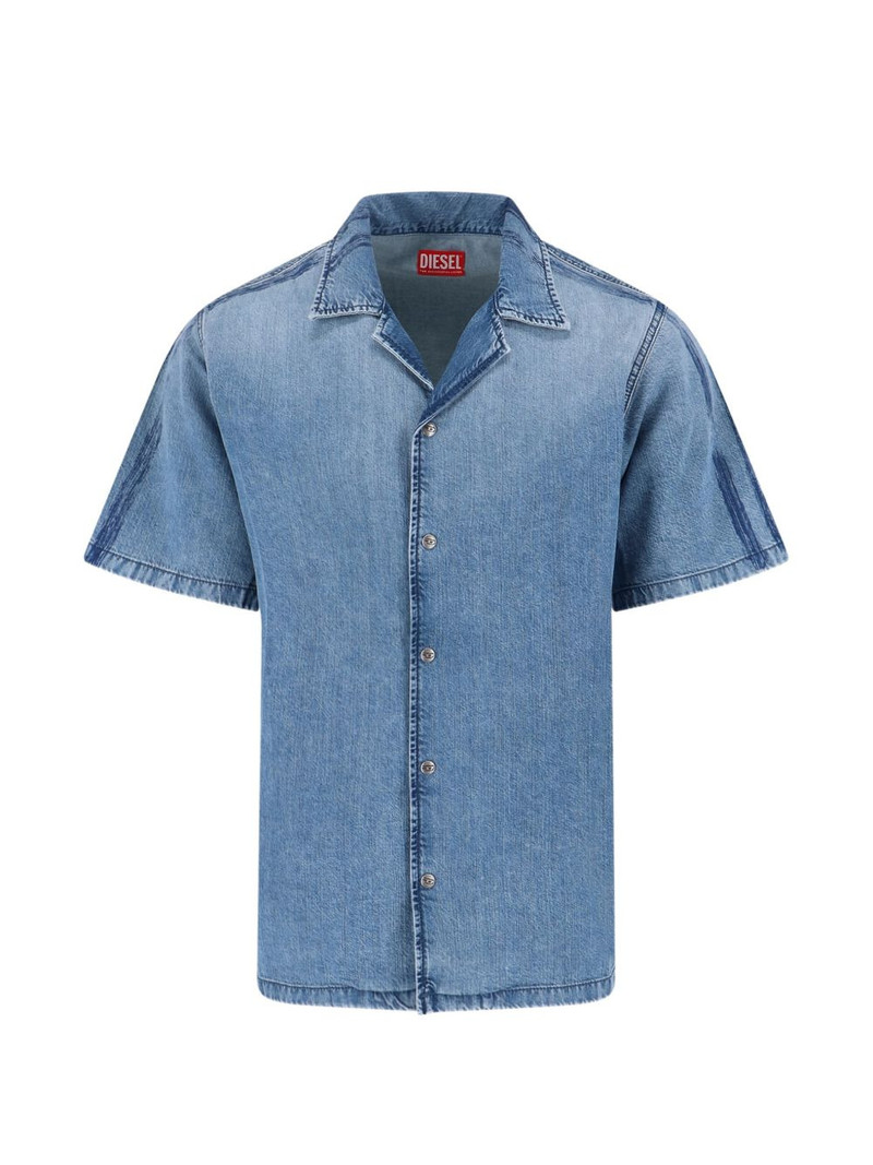 short-sleeve denim shirt 1