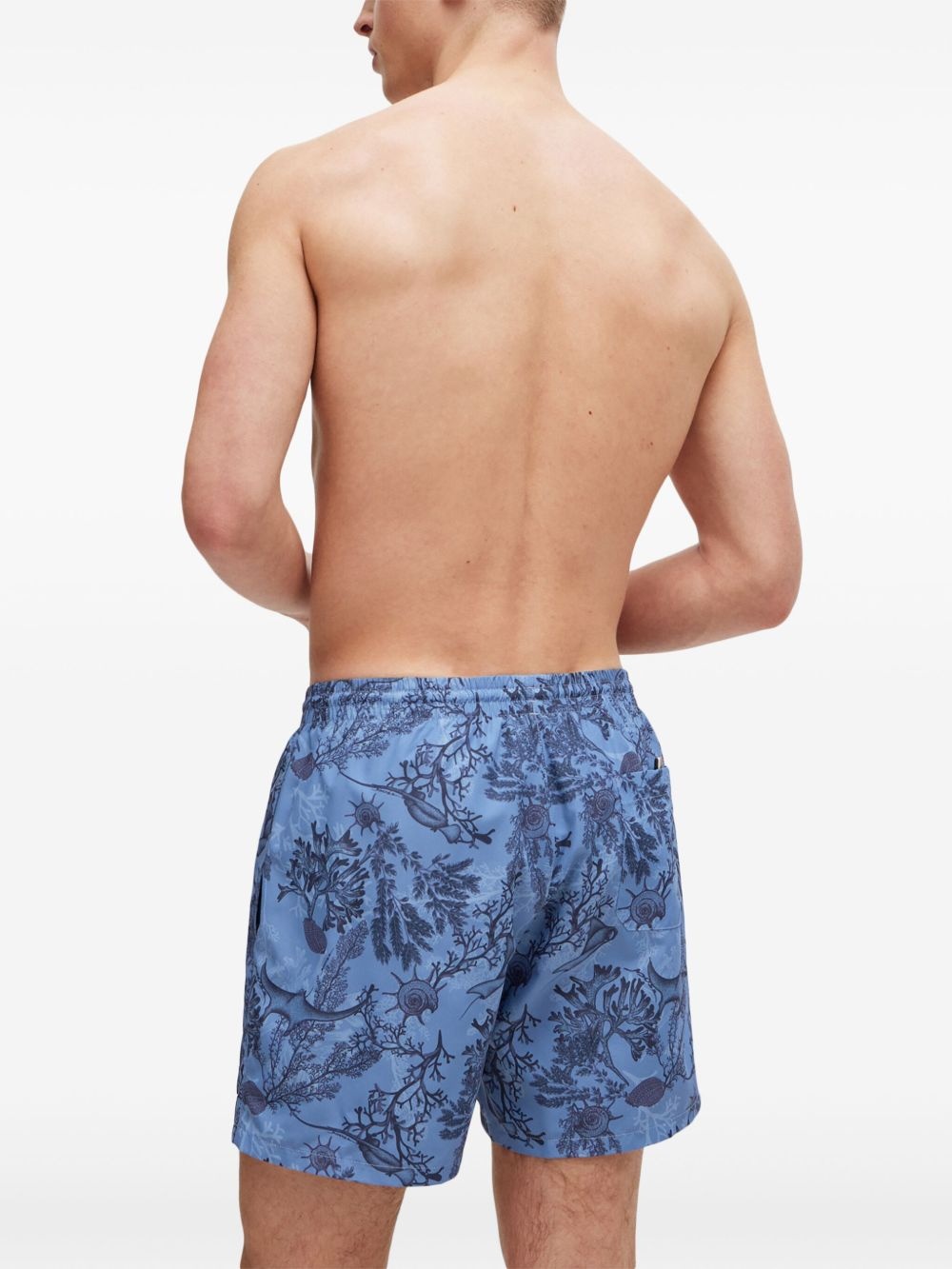 floral-print swim shorts - 4