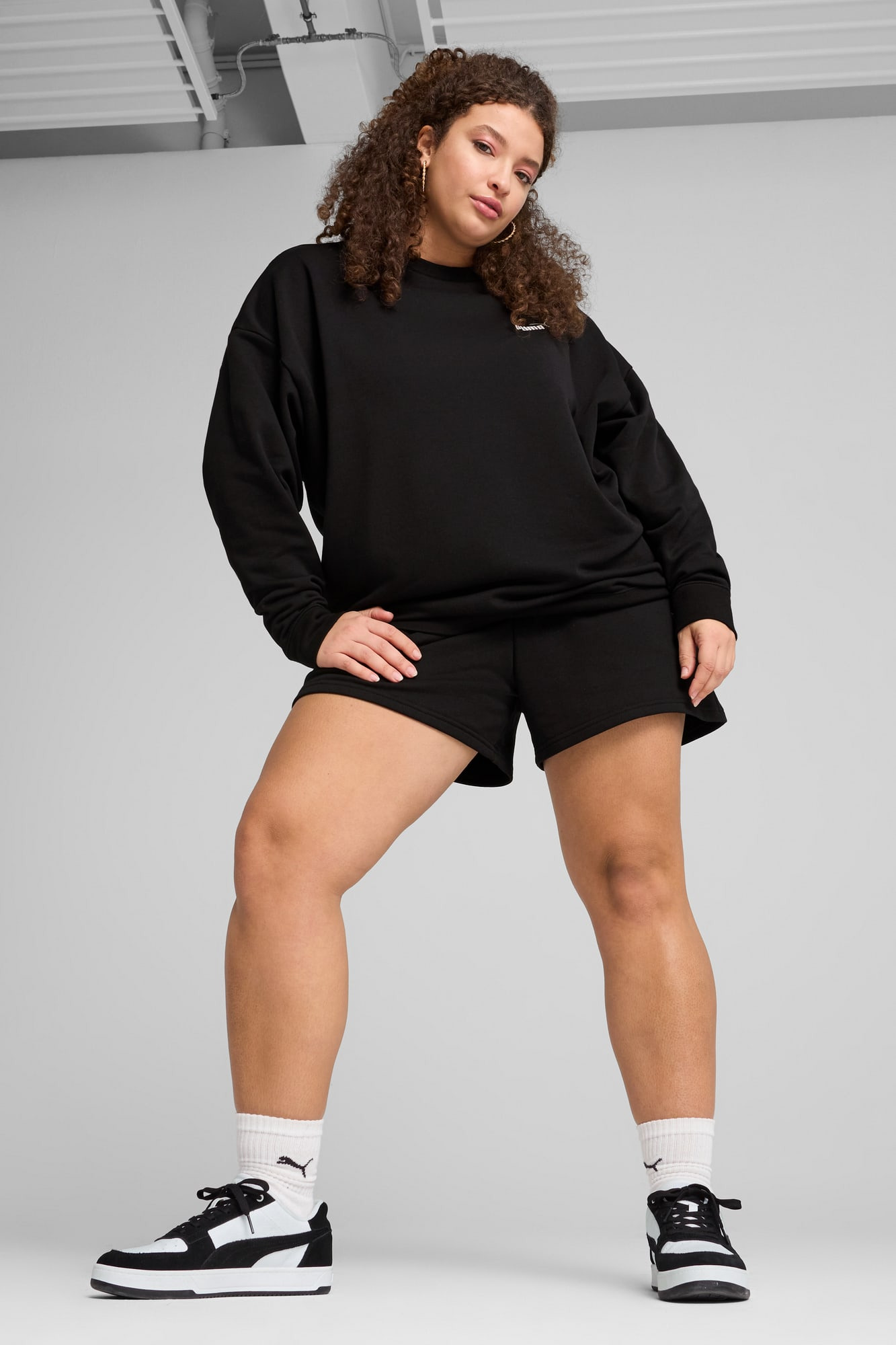 Essentials Small No. 1 Logo Women's Relaxed Crew Sweater - 5