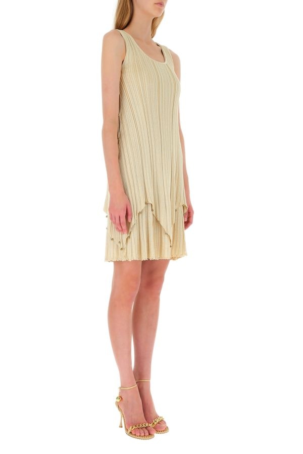 Gold polyester blend dress - 4