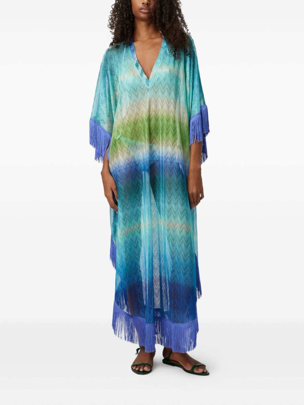 fringed kaftan - 3