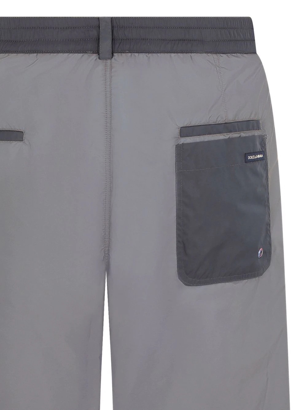 two-tone long swim shorts - 4