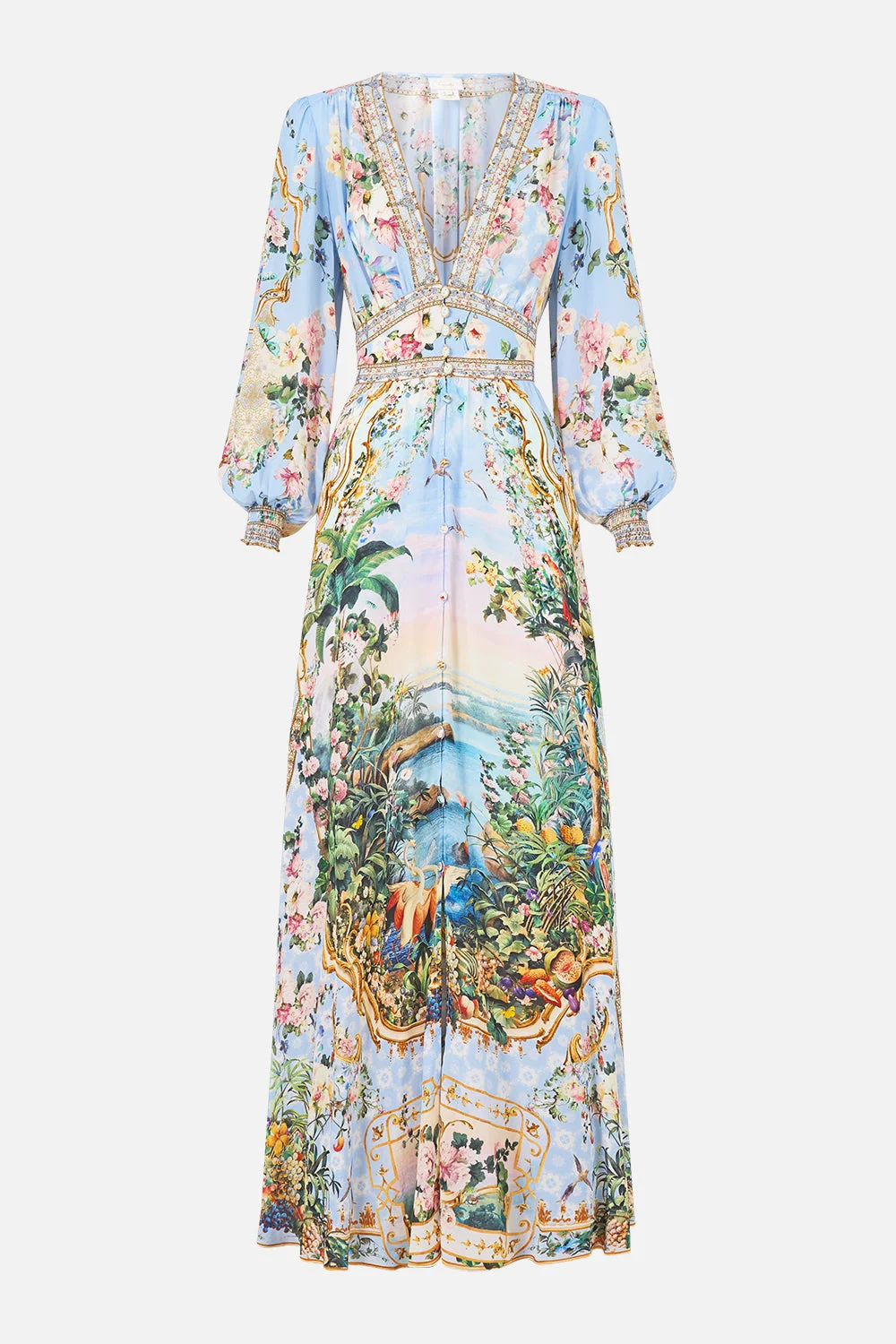 BUTTON DRESS WITH SHAPED WAISTBAND SISI SOCIETY - 1