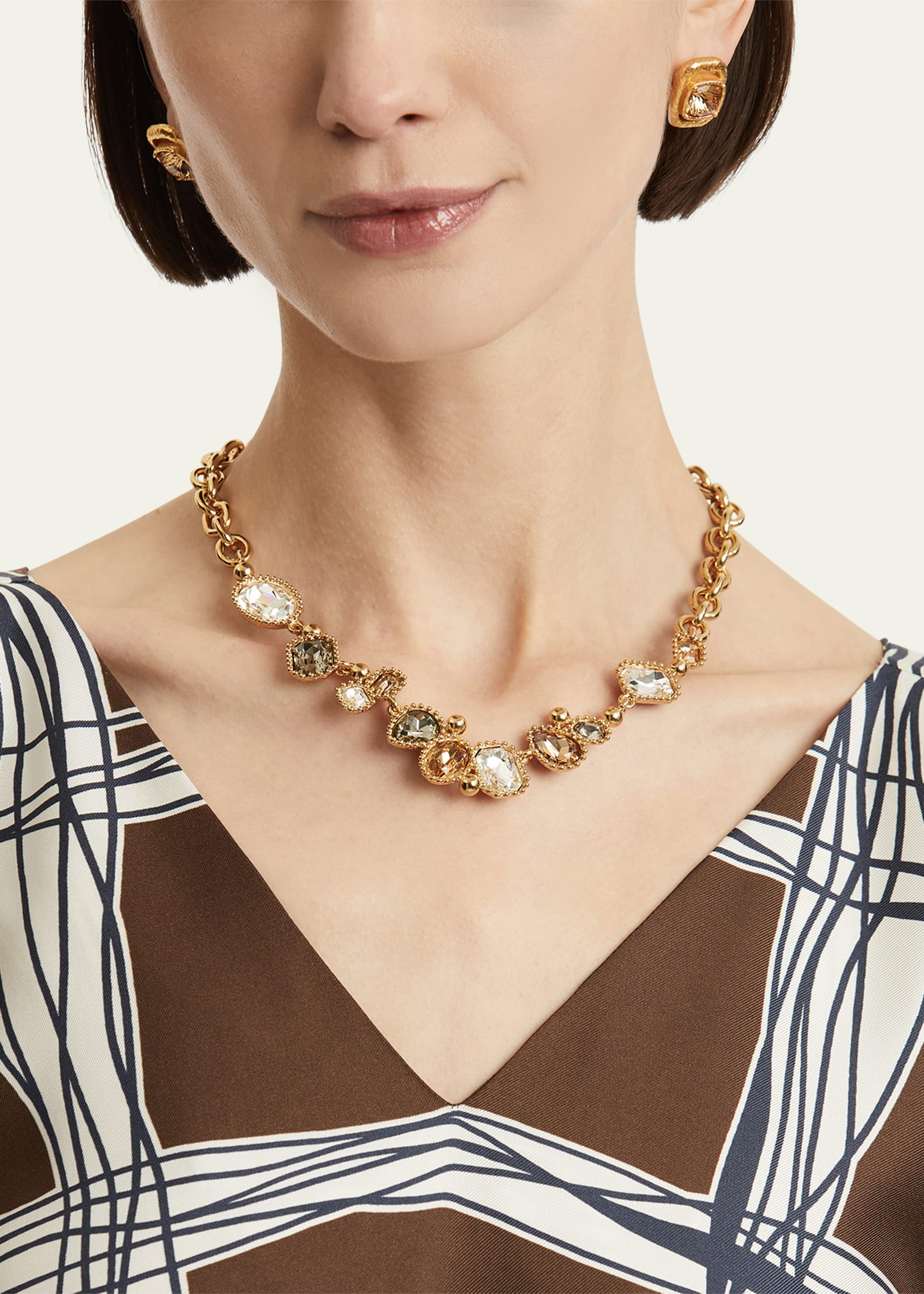 Emerald Crystal Scramble Necklace - 2