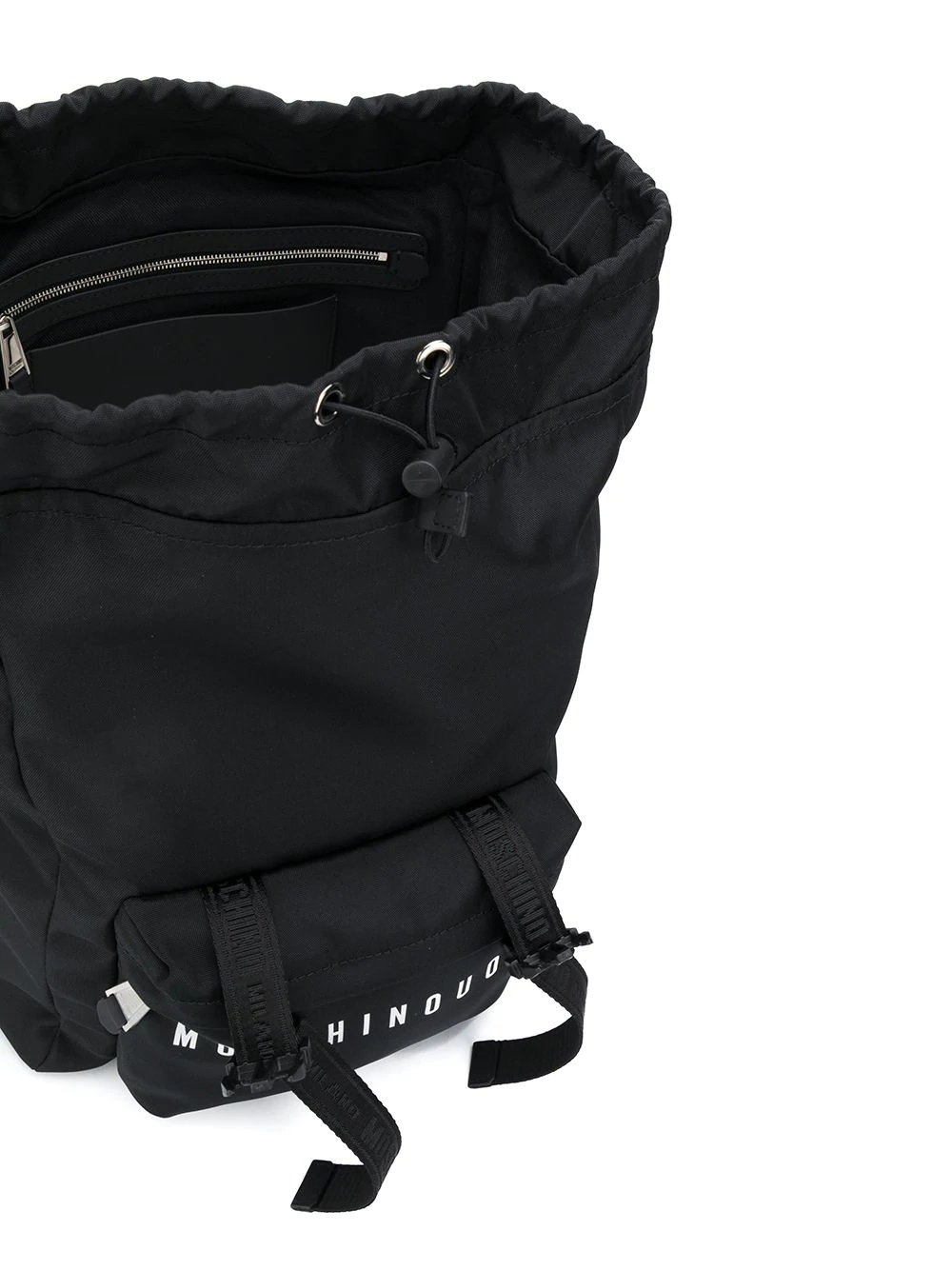 logo print buckle-fastened backpack - 5