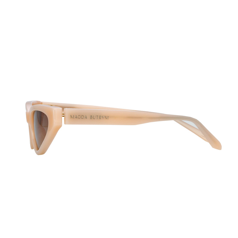 Slim Cat Eye Sunglasses in Peach 4