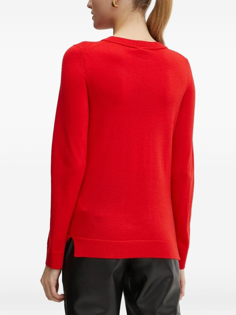 BOSS round-neck long-sleeve sweater outlook