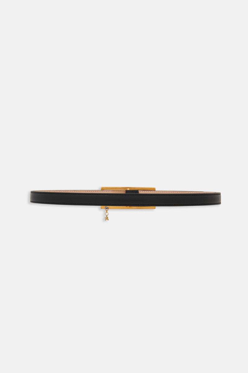 Alessandra Rich SLIM LEATHER BELT outlook