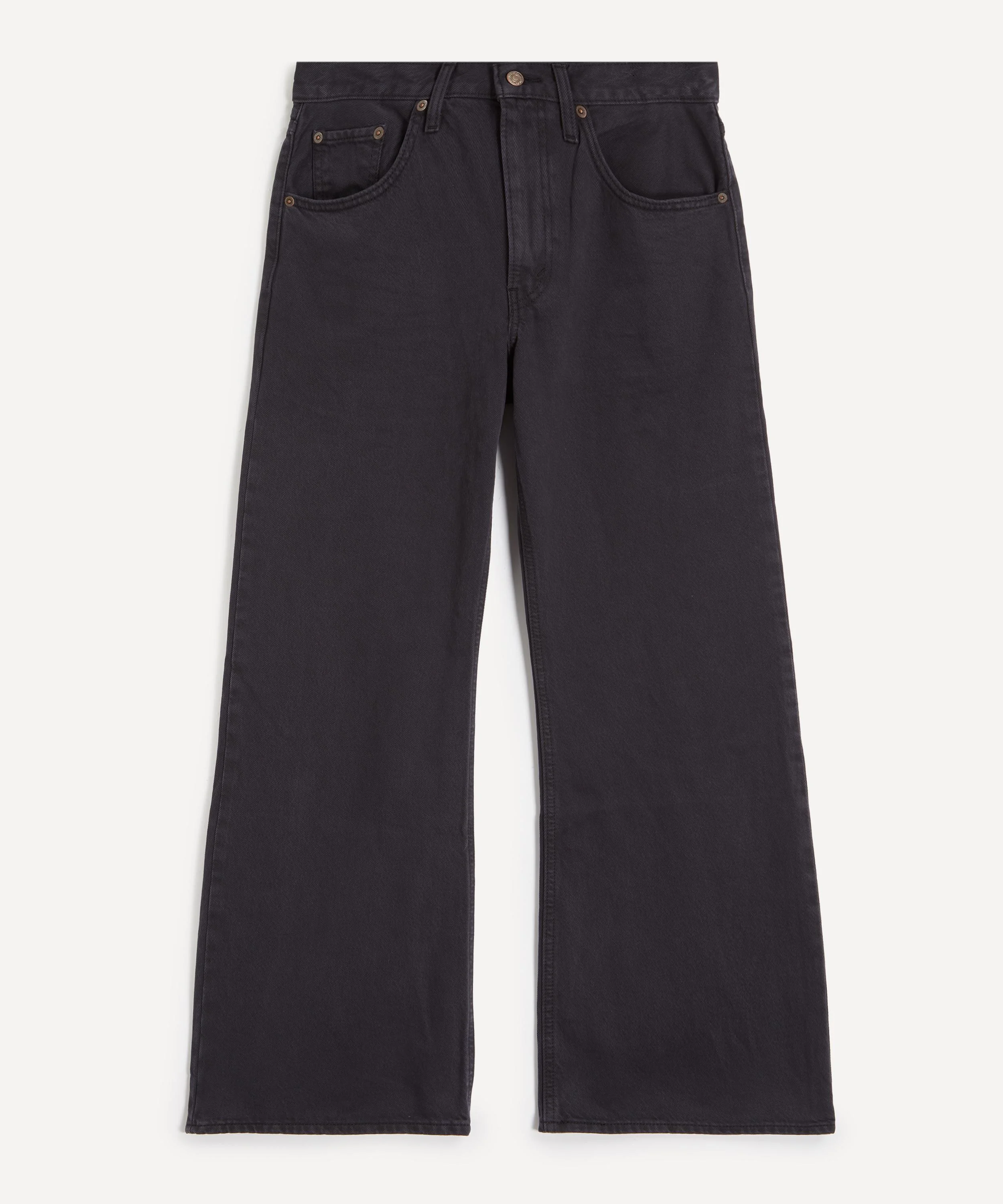 Loose Boot Jeans in Chipped Black Oyster - 1