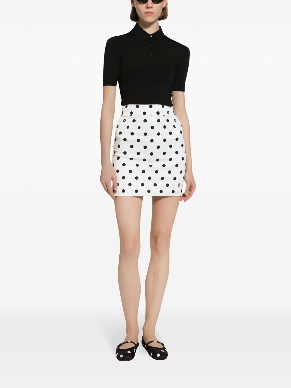 polka-dot mini skirt - 2