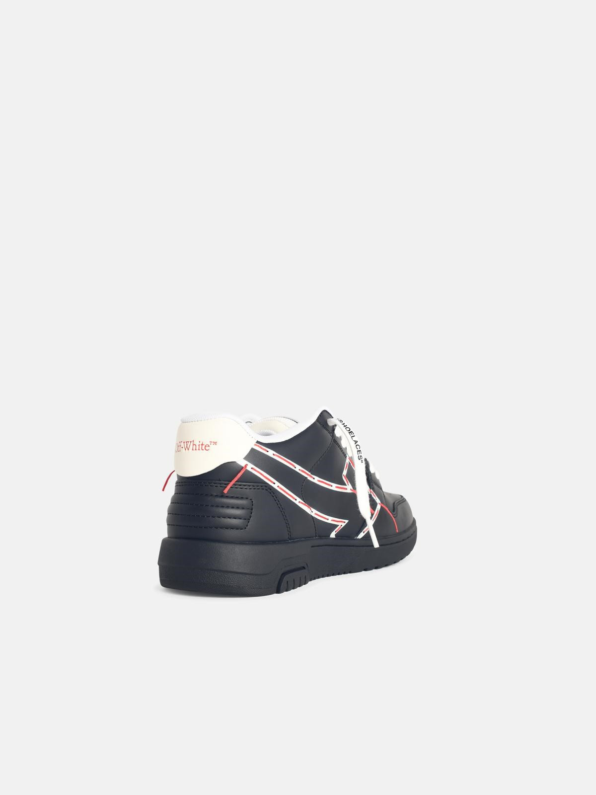 BLACK 'OOO PRINTED&STITCHED ARROW' SNEAKERS - 3