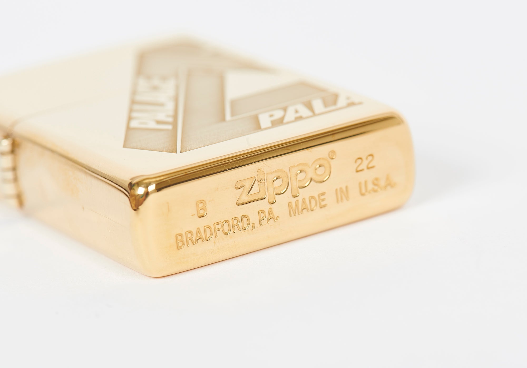PALACE TRI-FERG ZIPPO LIGHTER HIGH POLISH BRASS - 9
