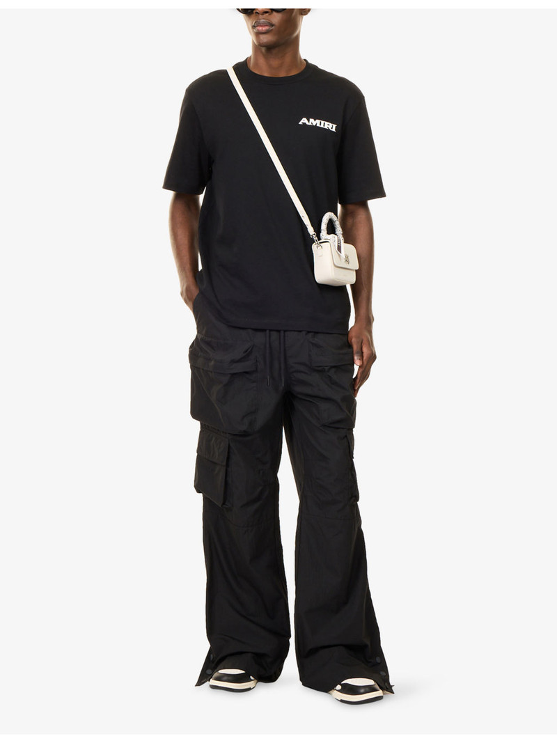 AMIRI Logo-Patch Straight-Leg Cotton Blend Cargo Trousers outlook
