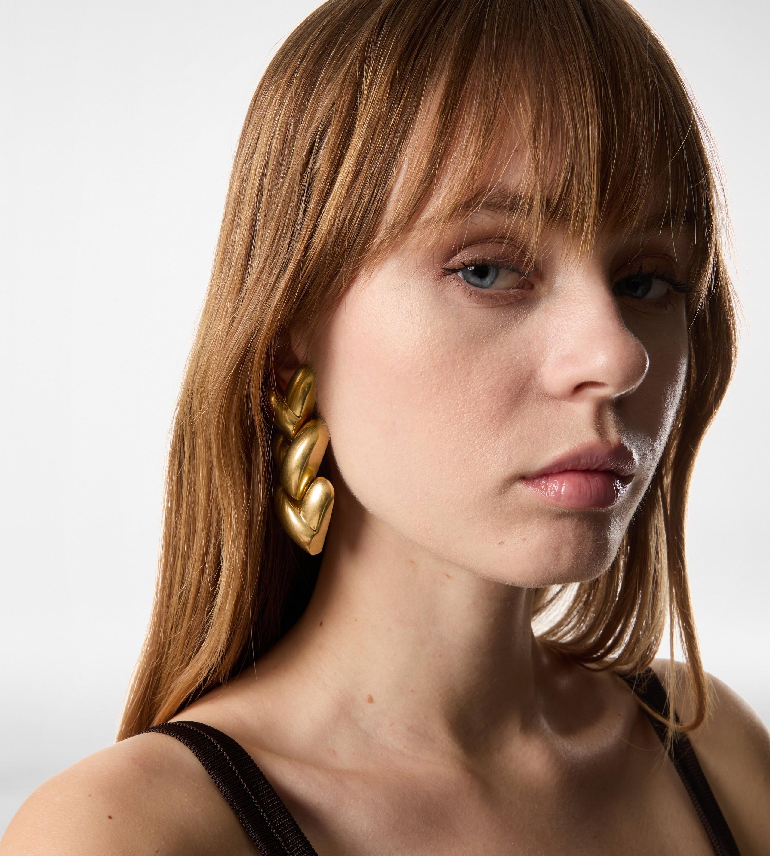 BRASS LOVE EARRINGS - 2