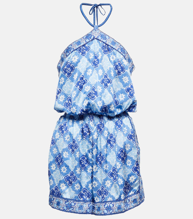 Isabelle printed halterneck jumpsuit - 1