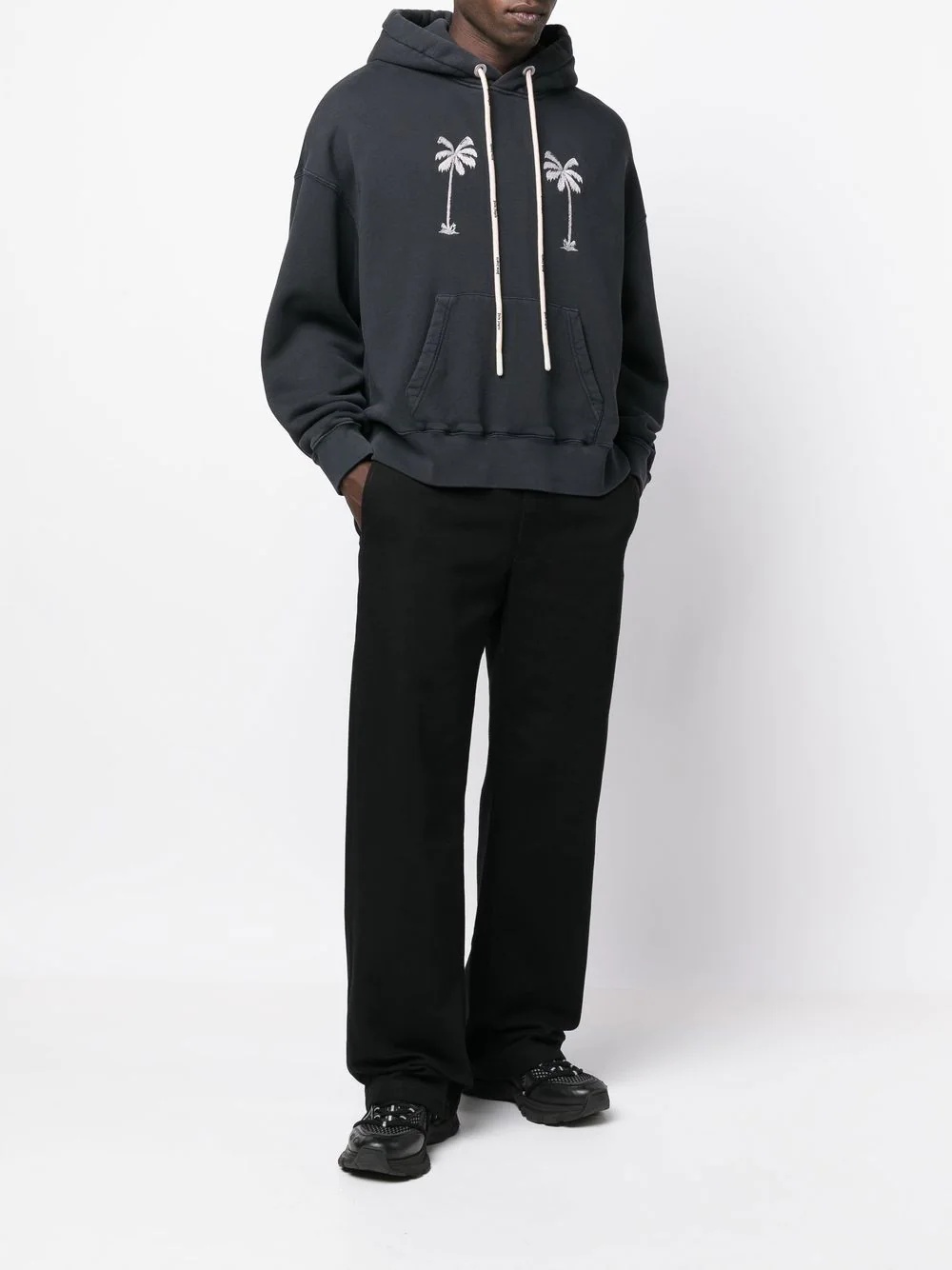 graphic-print cotton hoodie - 2