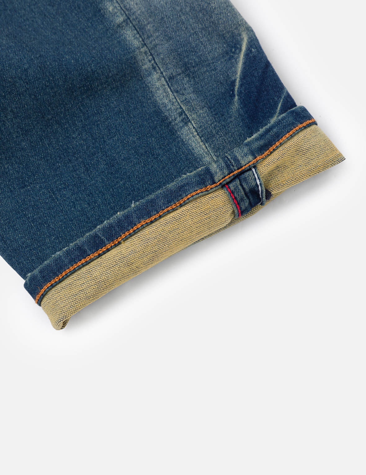 Seagull Embroidery with Hand-Woven Lanyard Relax Straight Fit Jeans #2030 - 11