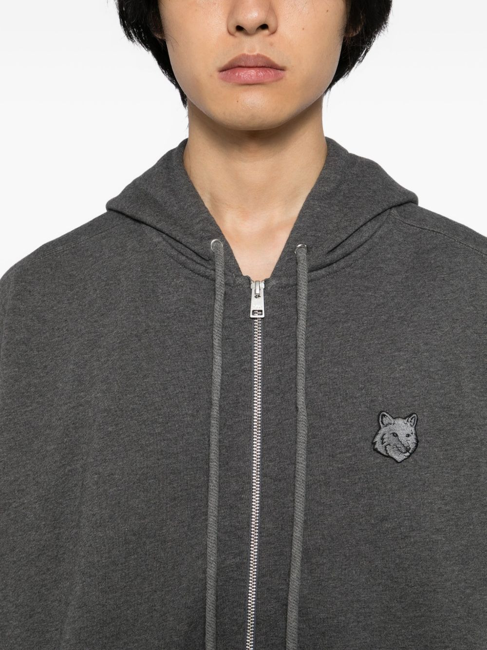 fox-head patch hoodie - 5