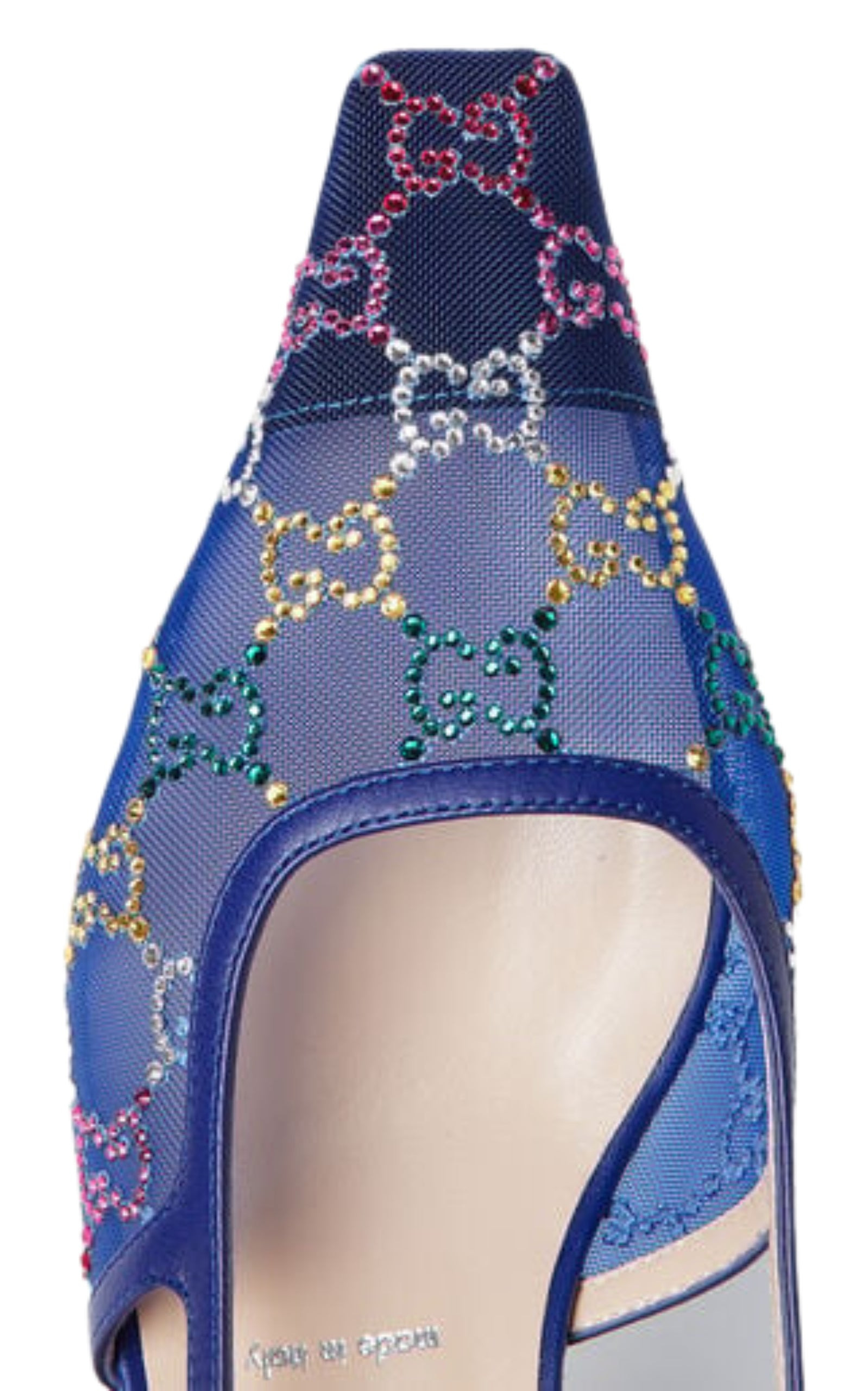 GG Crystal Slingback Heels 30mm - 7