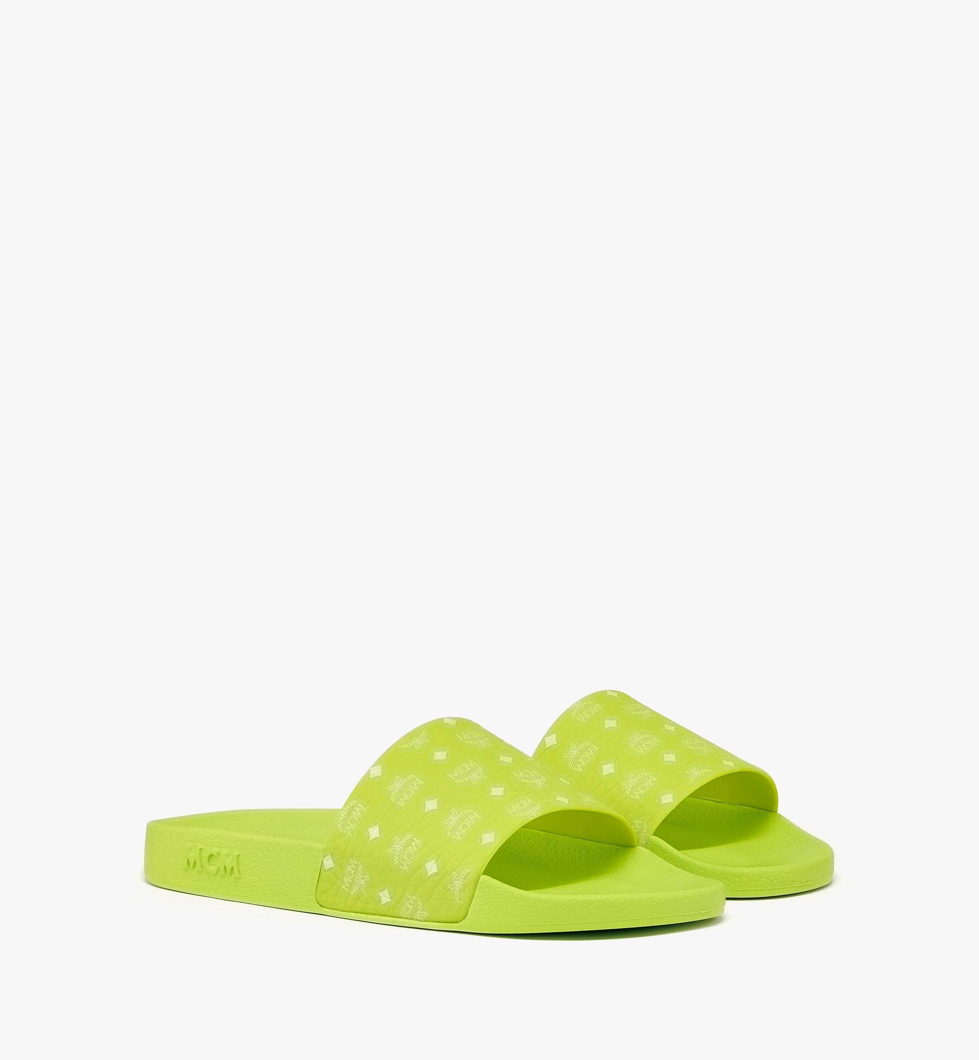 Monogram Print Rubber Slides - 1