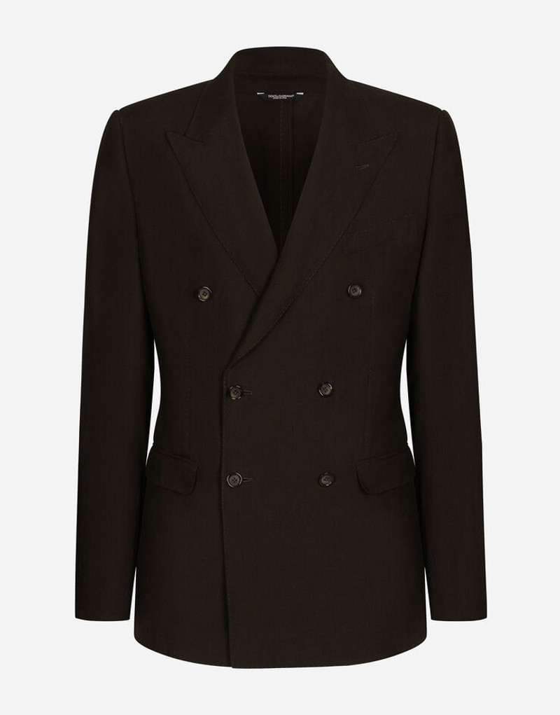 Double-breasted linen Taormina jacket 1