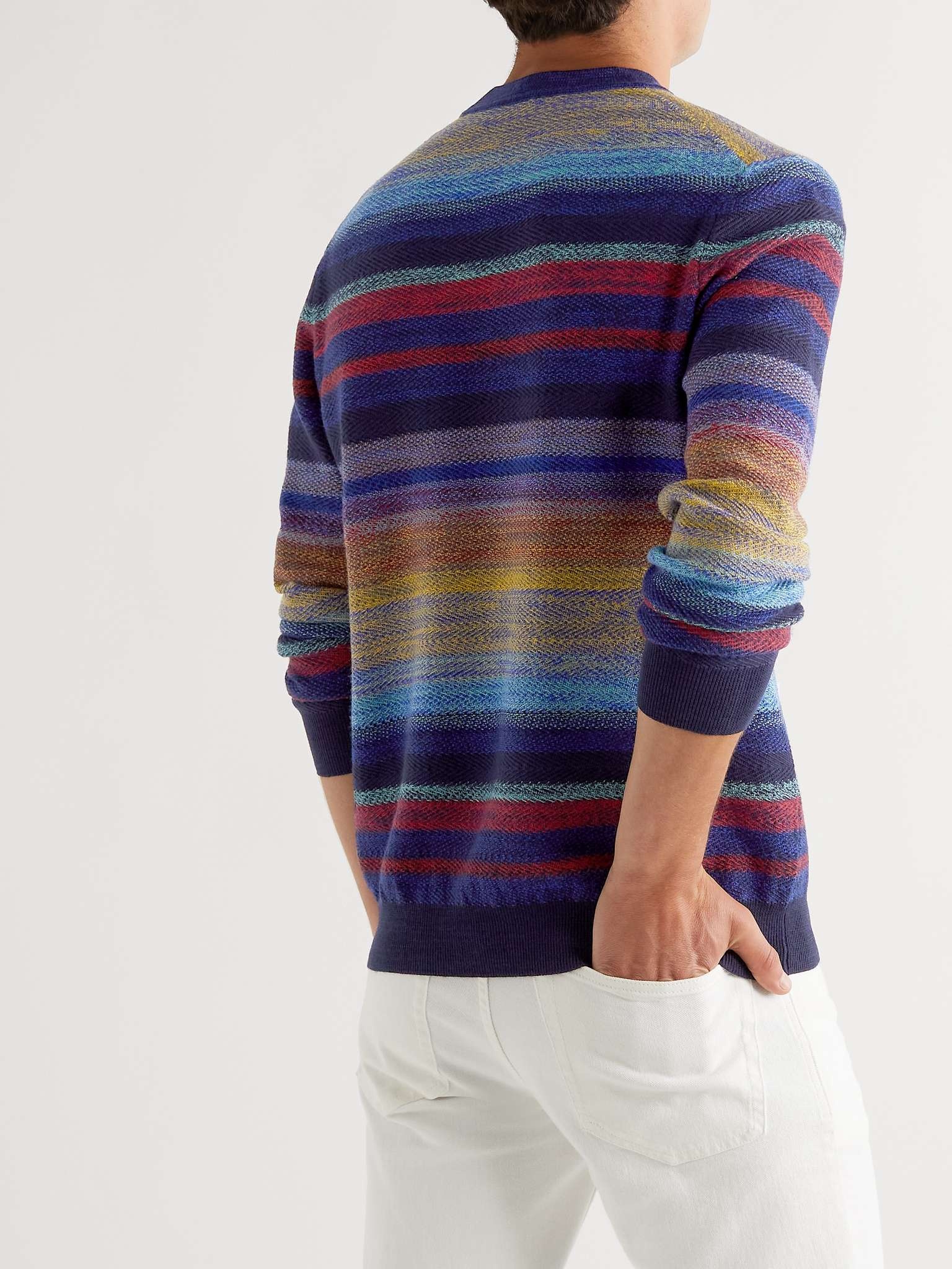 Striped Wool-Blend Sweater - 4