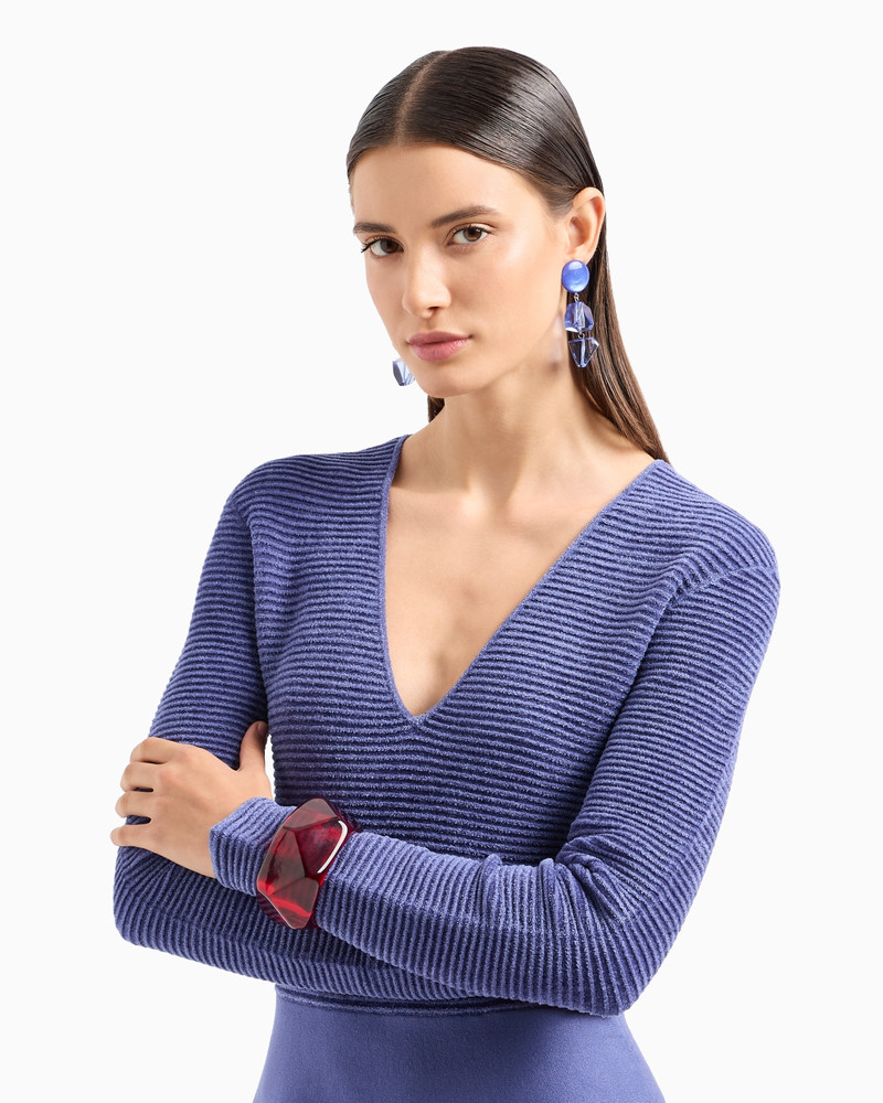 Ottoman fabric dress with knit fabric skirt 5